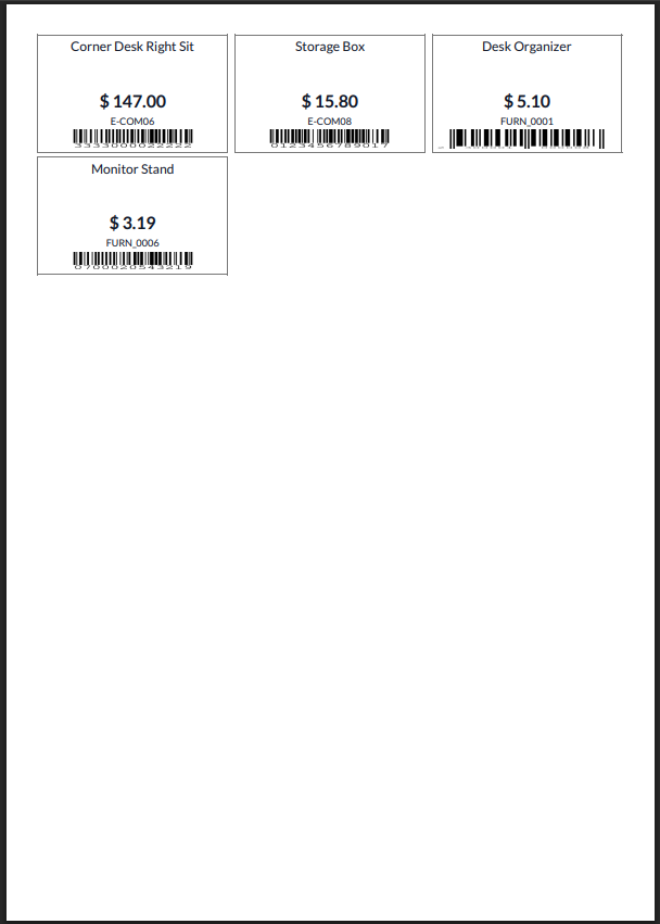 Odoo 18.0 Print Custom Product Labels