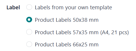 Odoo 18.0 Custom Product Labels Print Wizard Label Templates