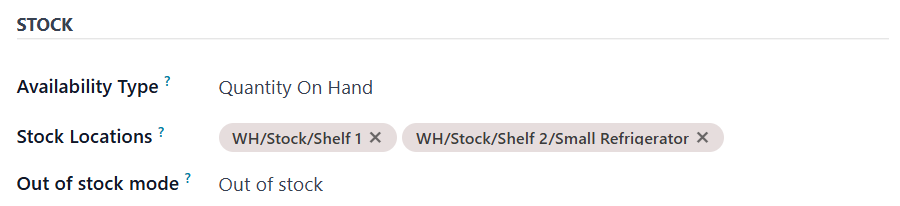 Odoo Facebook Data Feed Stock Settings