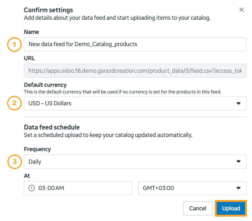 Meta Facebook Commerce Manager Confirm Settings