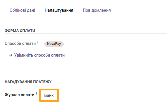 Odoo 18.0 payment providers novapay configuration