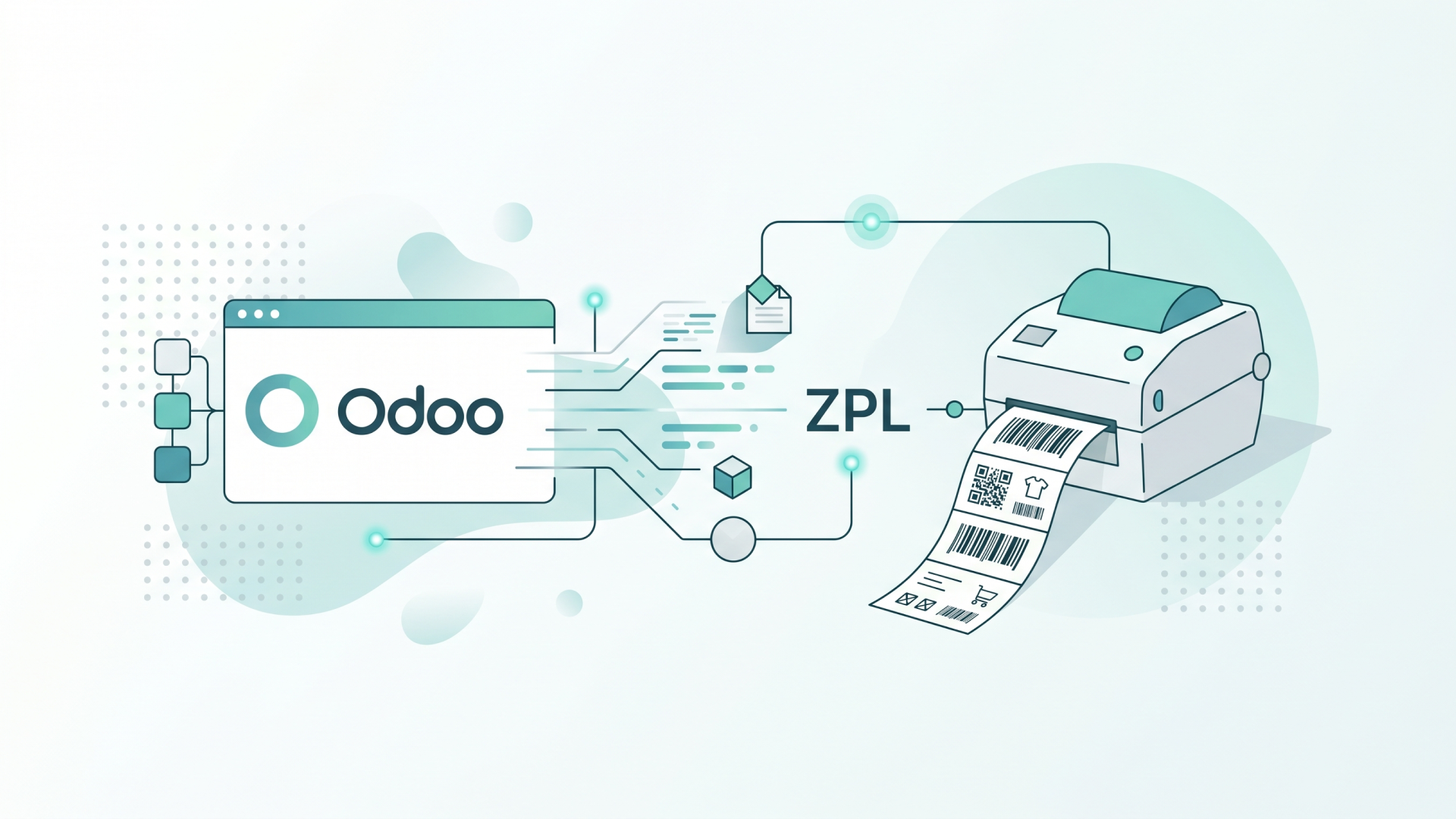Printing ZPL Labels in Odoo Label Builder Professional | Garazd Creation