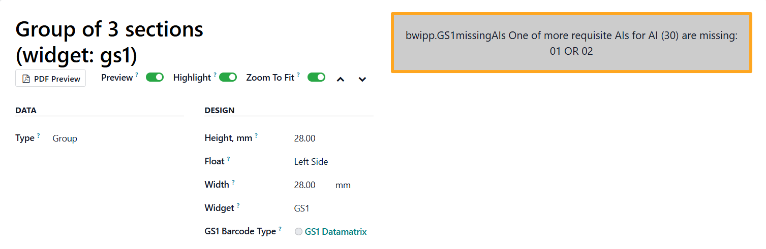 odoo label builder pro gs1 barcodes hint