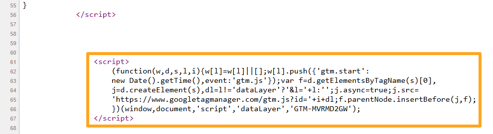 odoo google tag manager script
