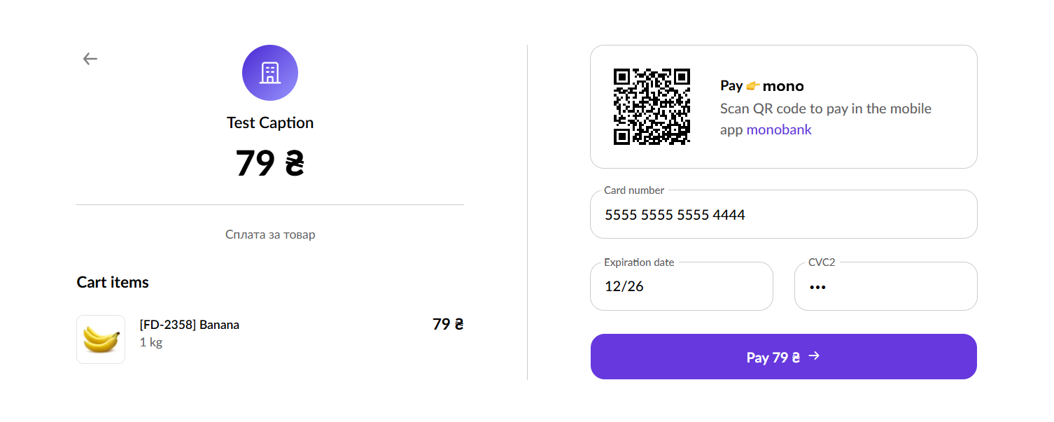 odoo plata by mono test payment