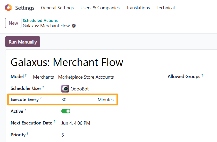 odoo galaxus merchant store scheduled action