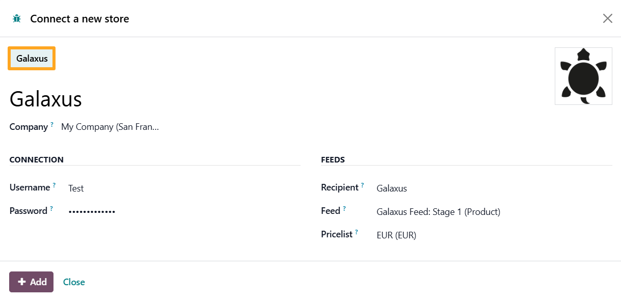 odoo merchant center connect a new store galaxus button