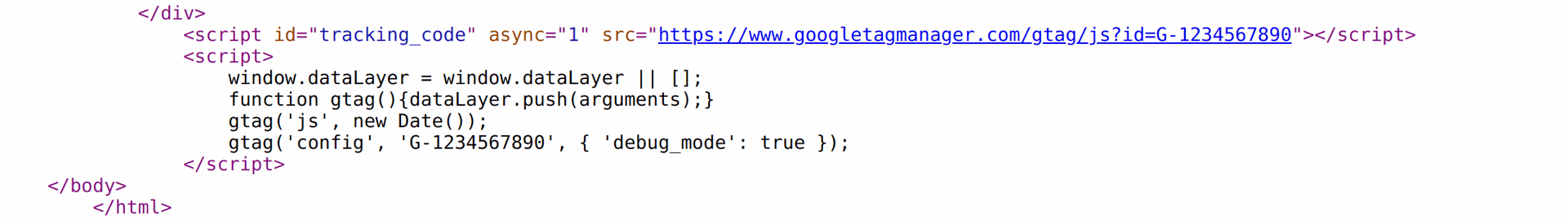 Odoo 17.0 Google Analytics 4 Global Site Tag (gtag.js) global site tag script code