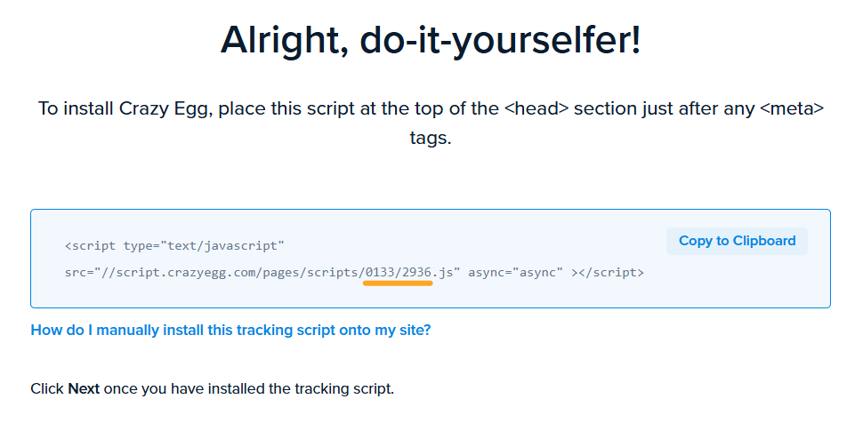 crazy egg tracking code
