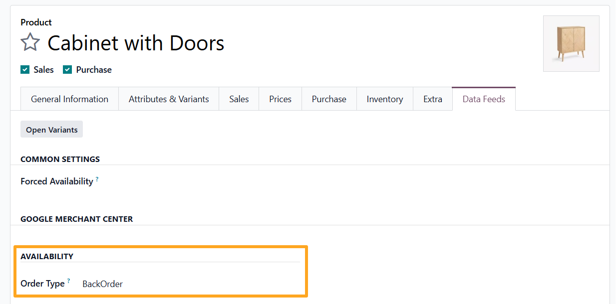 odoo product data feeds google merchant center availability