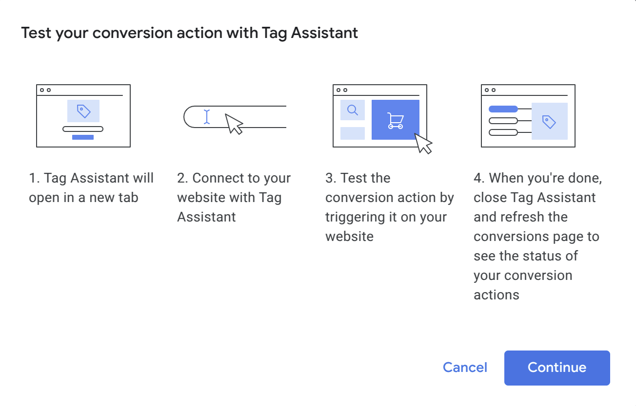 odoo google ads tag assistant connect