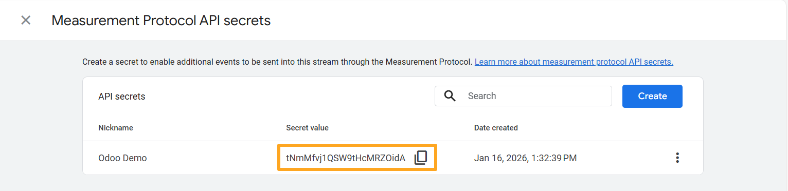 google analytics 4 measurement protocol api secrets value