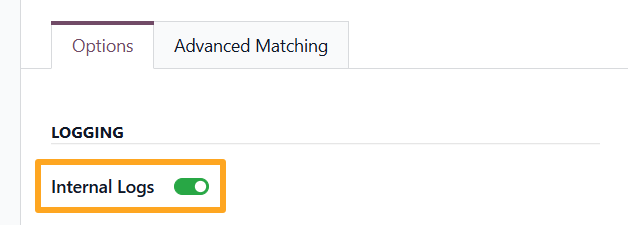 odoo online tracking service options internal logs