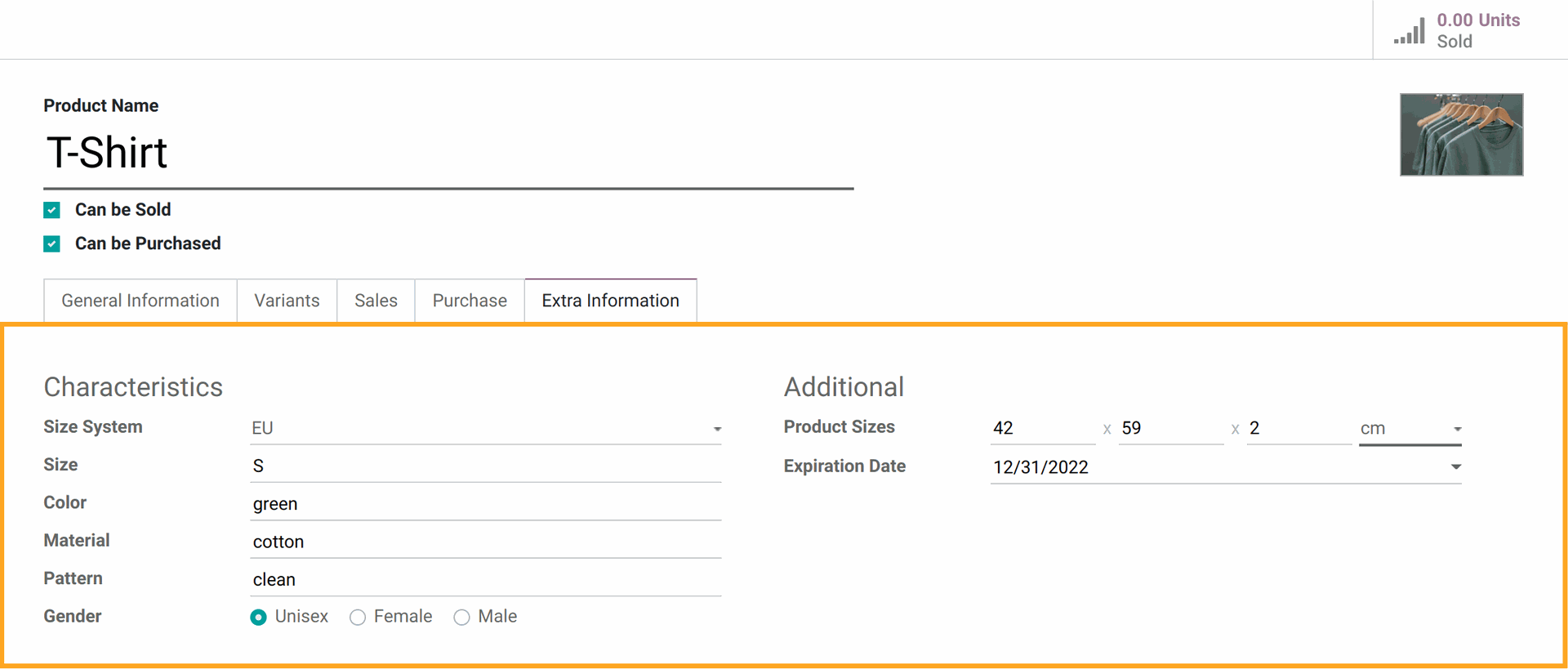 Odoo 14.0 Extra Fields for Product Data Feeds