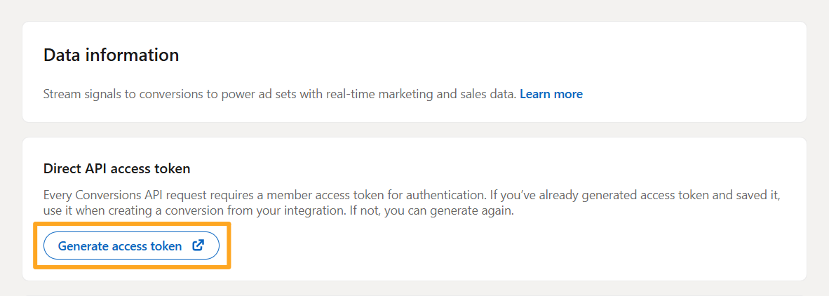 linkedin ads campaign manager direct api generate access token