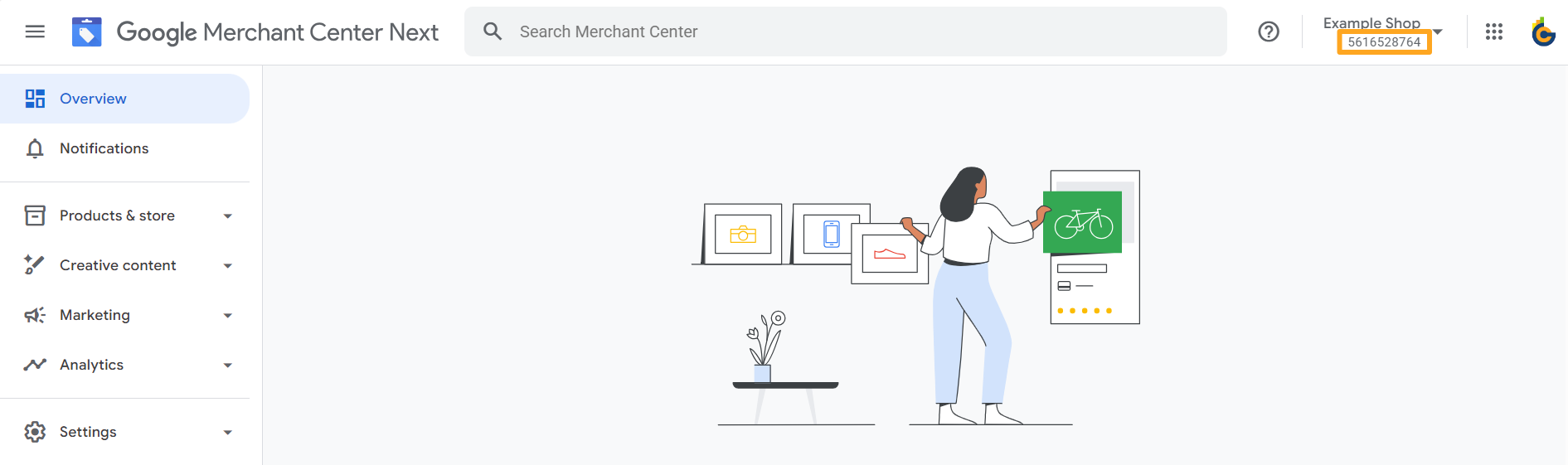 google customer review merchant center id