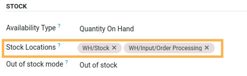 odoo doofinder feed settings stock locations