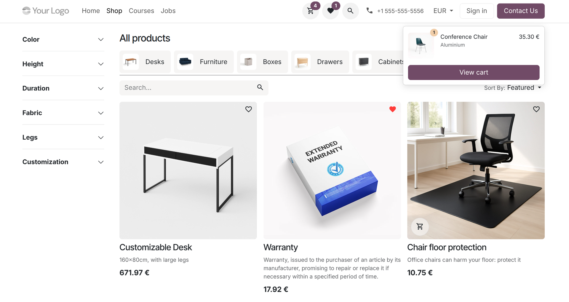 odoo 20 ecommerce
