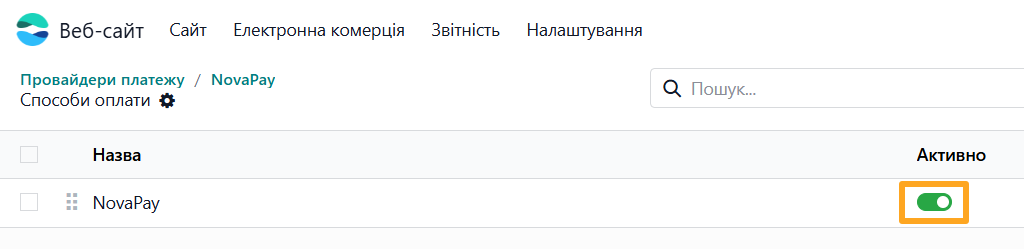 odoo activate novapay payment method