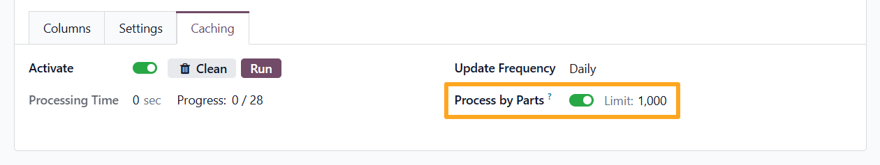 odoo product data feed caching process by parts limit