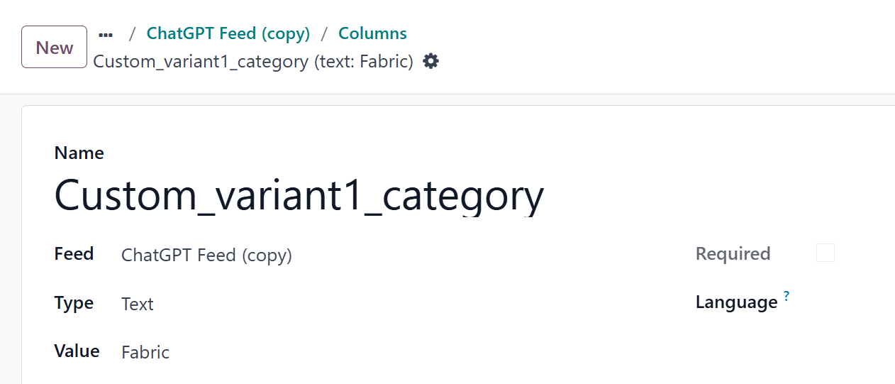 odoo chatgpt product data feed column custom variant category