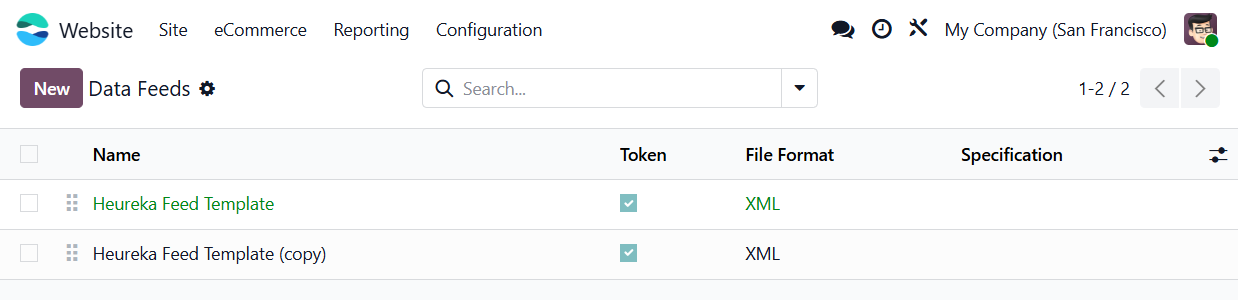 odoo heureka product data feeds