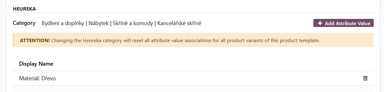 odoo product data feeds heureka category attributes