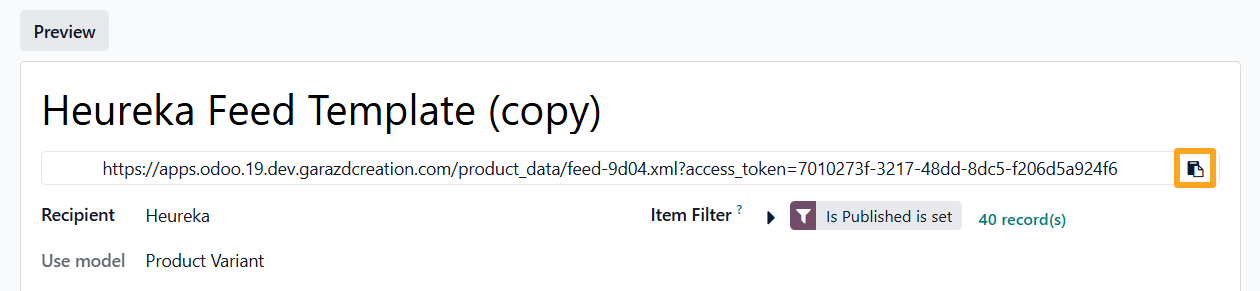 odoo heureka product data feed url