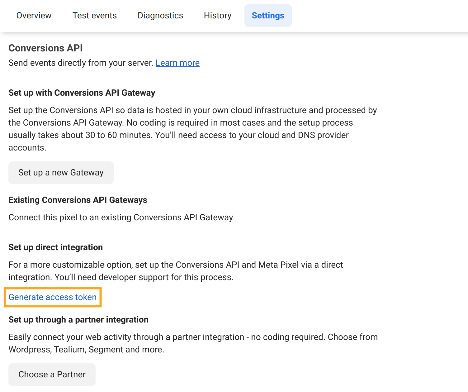 Odoo Facebook Conversion API access token generate for 15.0