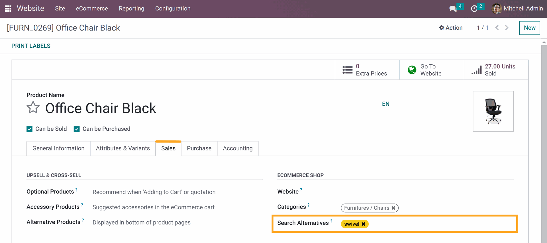Odoo product search by alternative names on websites 16.0