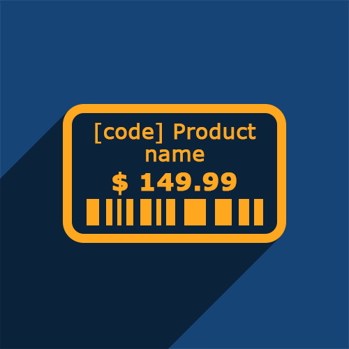 Custom Product Labels 57x38 mm (2.25x1.5 inches)