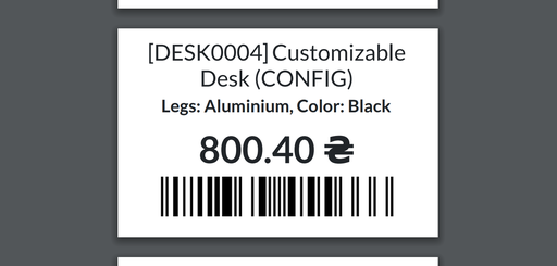 Odoo Custom Product Label Development